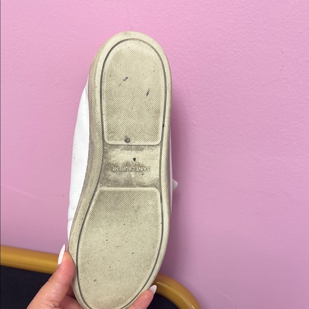 Saint Laurent White and Pink High-Tops - Picture 5 of 8